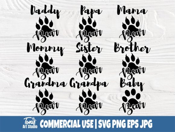 Download Bear Family SVG, Bear Feet Svg Files - Family svg Collection