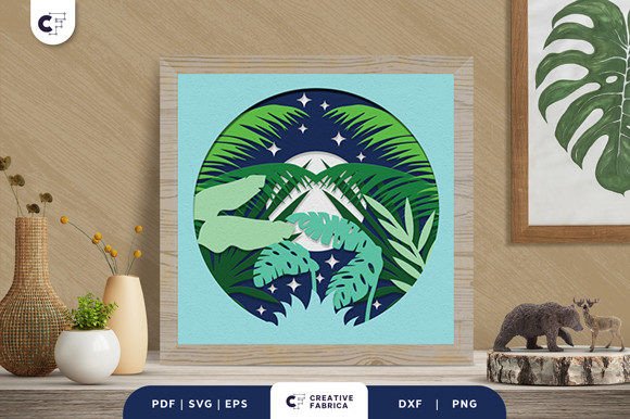 Download Tropical Forest Landscape 3D Light Box - Premium Resources